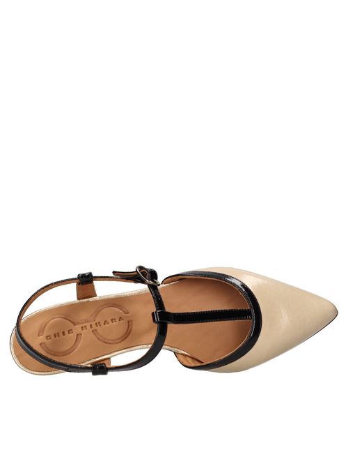 HAMEDI model slingback pump in leather CHIE MIHARA | HAMEDIBEIGE